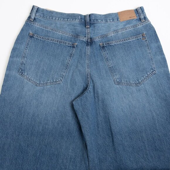 Madewell Super Wide Leg Jeans High Rise 90s Style Fannin Wash - Picture 12 of 15